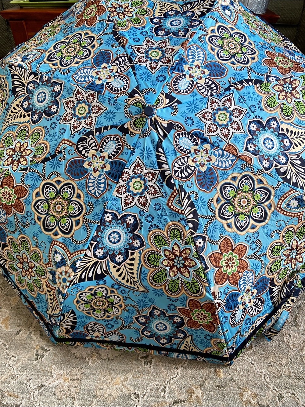 Vera Bradley Bali Blue Compact Umbrella
